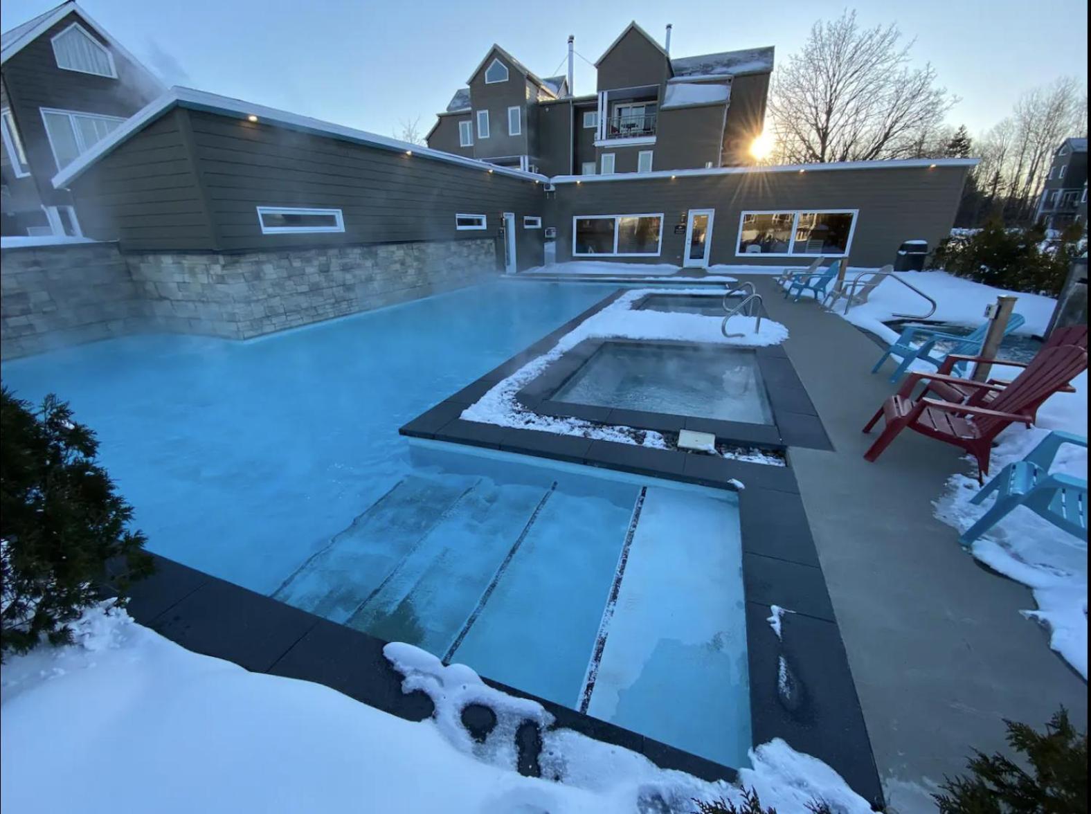 Condos Vacances Msa 2Ch Avec Piscine Et Spas Exterieurs Gratuits 4 Saisons!! Beaupré Eksteriør billede